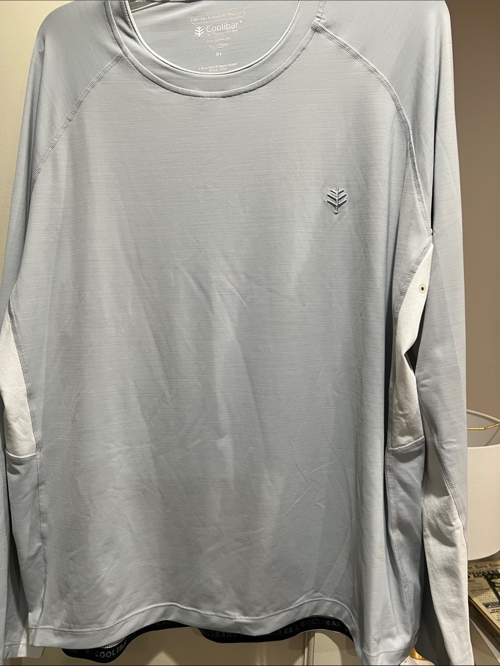 Coolibar Light Blue-Gray Long Sleeve Sun Shirt